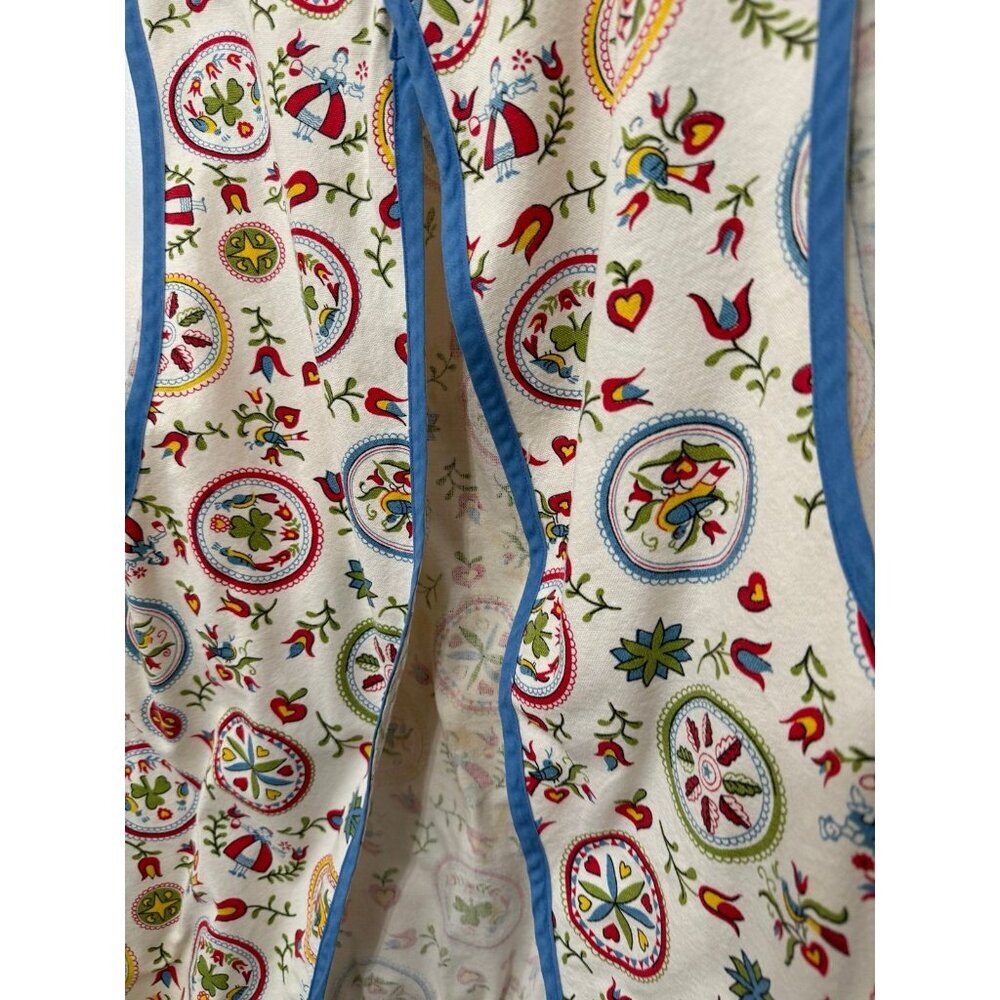 Vintage Amish Farmhouse Quilted Apron Vest Floral Print - Picture 10 of 11